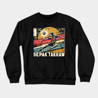 Retro Sepak Takraw Crewneck Sweatshirt